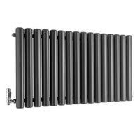 Ximax Vulkan Horizontal Radiator Anthracite (H)600 mm (W)1185 mm