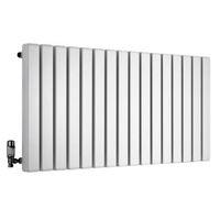 Ximax Vulkan Square Horizontal Radiator White (H)600 mm (W)1185 mm