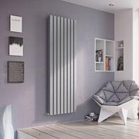 Ximax Vulkan Square Vertical Radiator Silver (H)1800 mm (W)435 mm