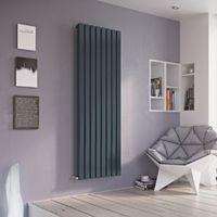 Ximax Vulkan Square Vertical Radiator Anthracite (H)1800 mm (W)285 mm