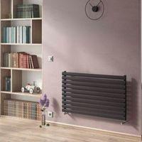 Ximax Horizontal Radiator Black Silver (H)584 mm (W)1200 mm