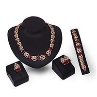 xixi crystal jewelry set gold plated jewelry set with crystal necklace ...