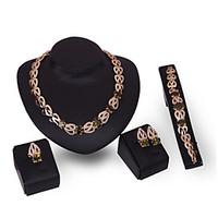 XIXI 18K Gold Plated Choker Chunky Statement Necklace Jewelry Set For Women Multi Layer Necklace Gold