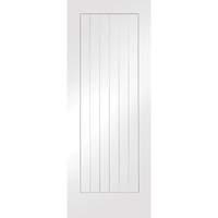 XL Joinery Suffolk White Primed Internal Door 78in x 30in x 35mm (1981 x 762mm)