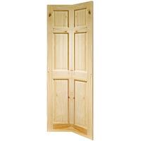 XL Joinery Colonial Knotty Pine 6 Panel Bi-Fold Internal Door 76.7in x 14.8in x 34mm (1947 x 375mm)