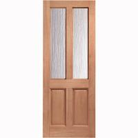 XL Joinery Malton Hardwood Dowelled Double Glazed Exterior Door with Obscure Glass 78in x 33in x 44mm (1981 x 838mm)