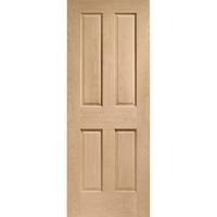 XL Joinery Victorian Oak 4 Panel Internal Fire Door 78in x 33in x 44mm (1981 x 838mm)