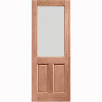 xl joinery 2xg hardwood dowelled single glazed exterior door with clea ...