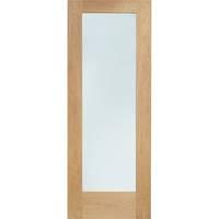 XL Joinery Pattern 10 Oak Internal Door with Clear Glass 78in x 33in x 35mm (1981 x 838mm)