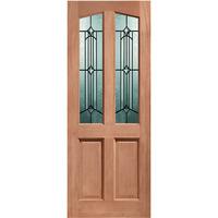 XL Joinery Richmond Hardwood Dowelled Double Glazed Exterior Door with Donne Glass 80in x 32in x 44mm (2032 x 813mm)