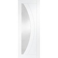 XL Joinery Salerno White Primed Internal Door with Clear Glass 2040 x 726 x 40mm (80.3 x 28.6in)