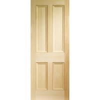 XL Joinery Edwardian Clear Pine Vertical Grain 4 Panel Internal Door 78in x 28in x 35mm (1981 x 711mm)