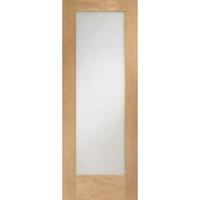 XL Joinery Pattern 10 Oak Pre-Finished Internal Door with Obscure Glass 78in x 30in x 35mm (1981 x 762mm)