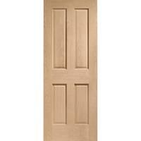 XL Joinery Victorian Oak 4 Panel Pre-Finished Internal Door 2040 x 726 x 40mm (80.3 x 28.6in)