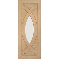 XL Joinery Treviso Oak Internal Door with Clear Glass 78in x 27in x 35mm (1981 x 686mm)