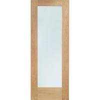 xl joinery pattern 10 oak pre finished internal door with clear glass  ...