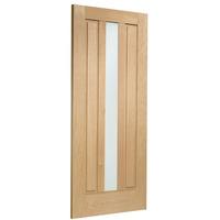 XL Joinery Padova Oak Mortice and Tenon Double Glazed Exterior Door with Obscure Glass 78in x 33in x 44mm (1981 x 838mm)