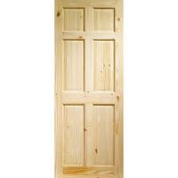 XL Joinery Colonial Knotty Pine 6 Panel Internal Door 78in x 24in x 35mm (1981 x 610mm)