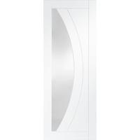 XL Joinery Salerno White Primed Internal Door with Clear Glass 78in x 24in x 35mm (1981 x 610mm)