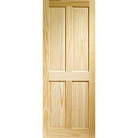 XL Joinery Victorian Clear Pine 4 Panel Internal Fire Door 78in x 30in x 44mm (1981 x 762mm)