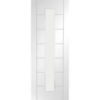 XL Joinery Palermo White Primed 1 Light Internal Door with Clear Glass 78in x 27in x 35mm (1981 x 686mm)