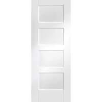 xl joinery shaker 4 panel white primed internal door 2040 x 526 x 40mm ...