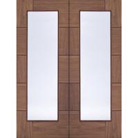 xl joinery ravenna walnut pre finished rebated internal door pair with ...