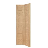 XL Joinery Palermo Oak Bi-Fold Internal Door 76.2in x 14.9in x 35mm (1936 x 379.5mm)