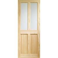 XL Joinery Victorian Clear Pine Internal with Clear Glass 78in x 27in x 35mm (1981 x 686mm)