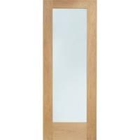 xl joinery pattern 10 oak internal door with clear glass 80in x 32in x ...