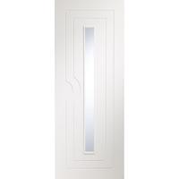 XL Joinery Potenza White Pre-Finished Internal Door with Clear Glass 78in x 30in x 35mm (1981 x 762mm)