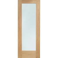 XL Joinery Pattern 10 Oak Double Glazed Exterior Door with Clear Glass 80in x 32in x 44mm (2032 x 813mm)