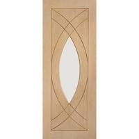 XL Joinery Treviso Oak Internal Door with Clear Glass 78in x 30in x 35mm (1981 x 762mm)