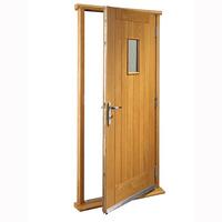 xl joinery pre finished chancery oak exterior door with decorative gla ...