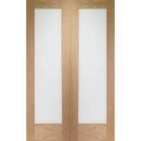 xl joinery pattern 10 oak door pair with clear glass 78in x 42in x 40m ...