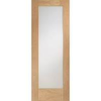 XL Joinery Pattern 10 Oak Internal Door with Obscure Glass 2040 x 826 x 40mm (80.3 x 32.5in)