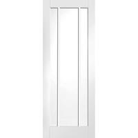 xl joinery worcester white primed internal fire door with clear glass  ...