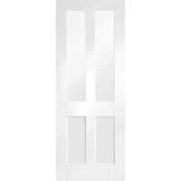 XL Joinery Malton Shaker White Primed Internal with Clear Glass 2040 x 826 x 40mm (80.3 x 32.5in)