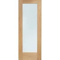 XL Joinery Pattern 10 Oak Double Glazed Exterior Door with Clear Glass 78in x 33in x 44mm (1981 x 838mm)