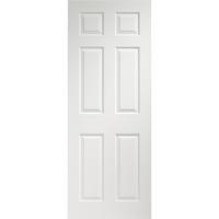 XL Joinery Colonist White Moulded 6 Panel Pre-Finished Internal Door 78in x 24in x 35mm (1981 x 610mm)
