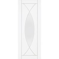 XL Joinery Pesaro White Primed Internal Door with Clear Glass 78in x 33in x 35mm (1981 x 838mm)