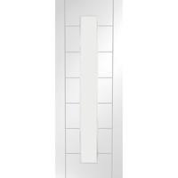 xl joinery palermo white primed internal fire door with clear glass 78 ...