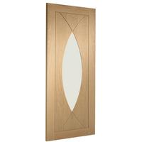 XL Joinery Pesaro Oak Pre-Finished Internal Door with Clear Glass 2040 x 826 x 40mm (80.3 x 32.5in)