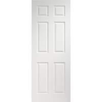 xl joinery colonist white moulded 6 panel pre finished internal door 7 ...