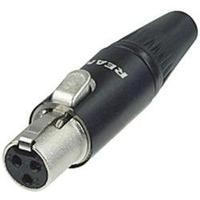 xlr connector socket straight number of pins 3 black rean av rt3fc b 1 ...