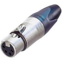 XLR connector Socket, straight Number of pins: 4 Silver Neutrik NC 4 FXX 1 pc(s)