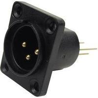 XLR connector Sleeve socket, straight pins Number of pins: 3 Black Cliff CP30071 1 pc(s)