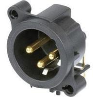 XLR connector Sleeve plug, right angle pins Number of pins: 3 Black Neutrik NC3MAAH-CON 1 pc(s)