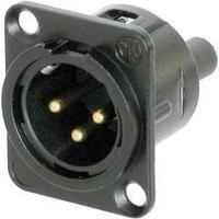 XLR connector Sleeve plug, straight pins Number of pins: 3 Black Neutrik NC 3 MD-S-B-1 1 pc(s)