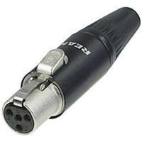 xlr connector socket straight number of pins 4 black rean av rt4fc b 1 ...